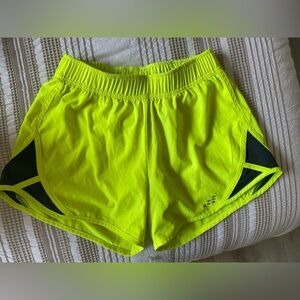 BCG Neon Yellow Women's Athletic Shorts